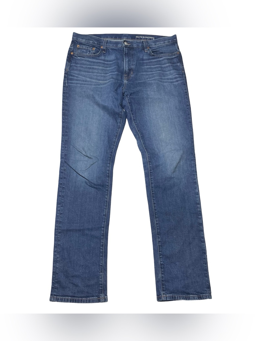 Outerknown Jeans Blue SEA Local Straight Denim Mens 34x34 Organic Cotton